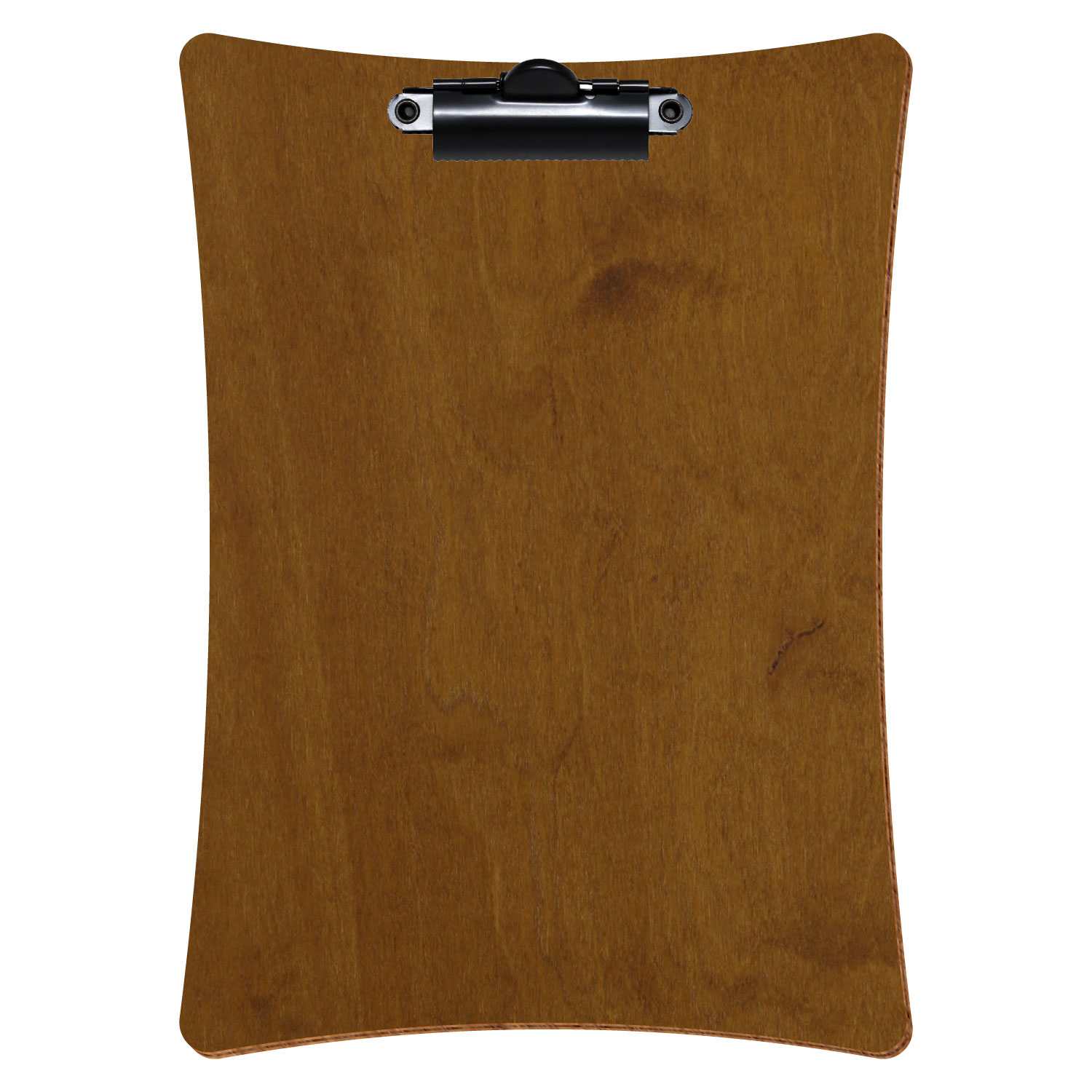 Klemmbrett konkav Teak A5 hochkant Zahnklemme schwarz