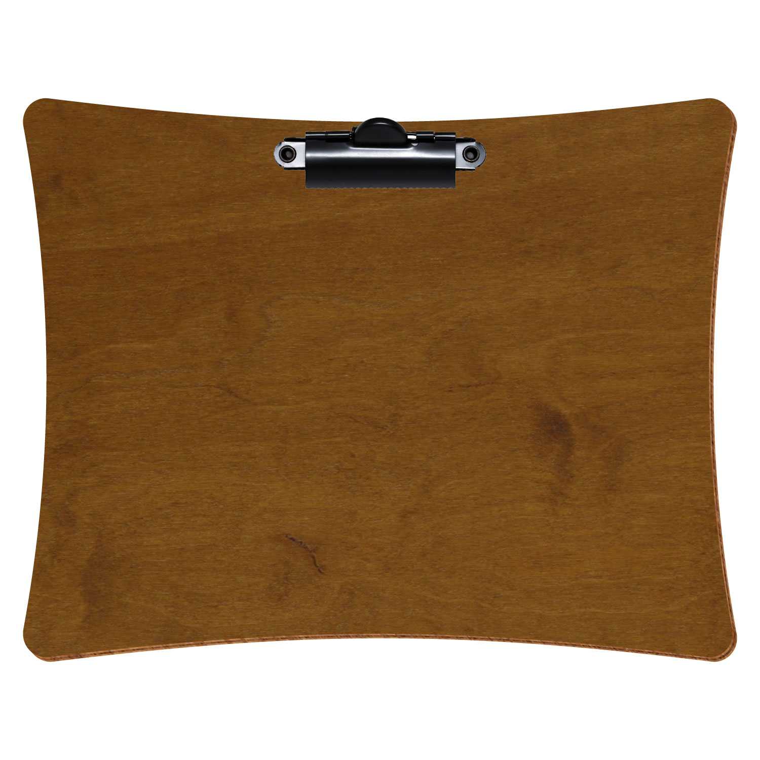 Klemmbrett konkav Teak A5 querkant Zahnklemme schwarz