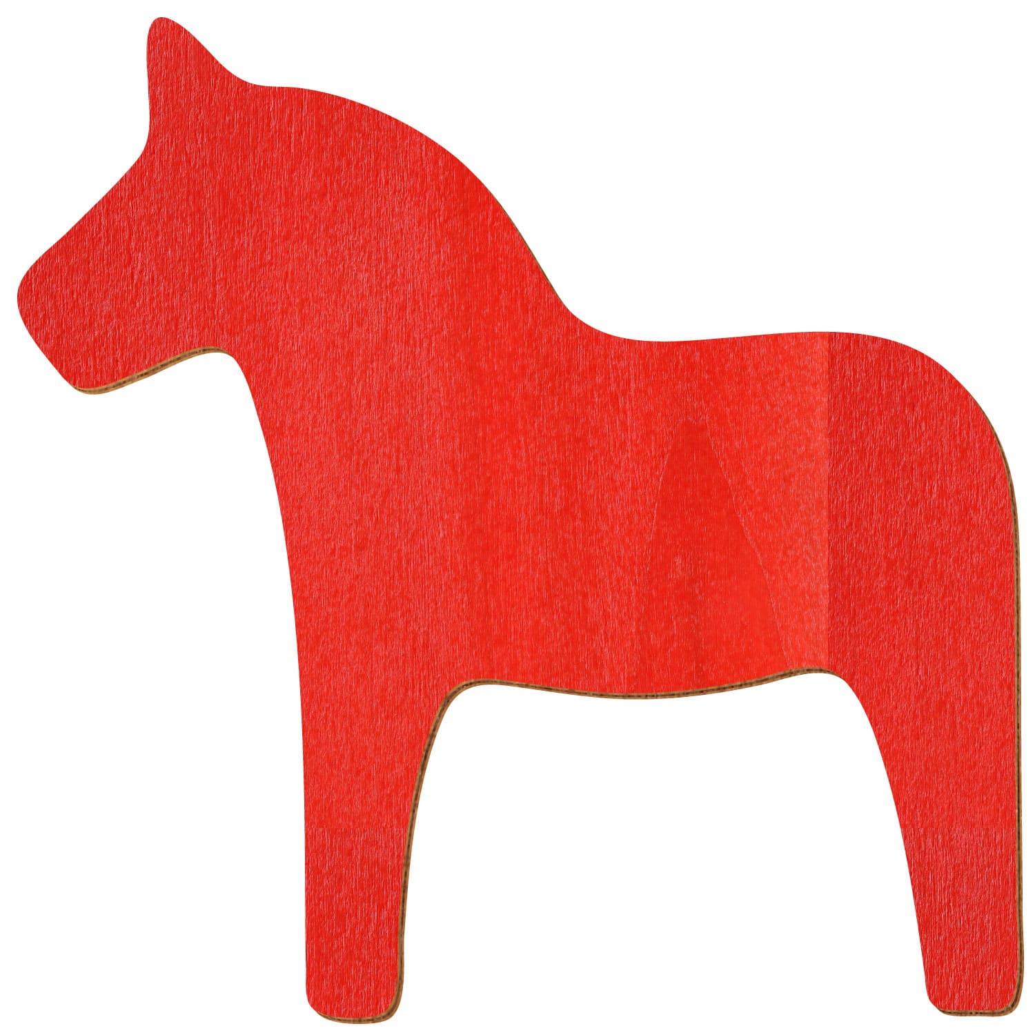 Dala Pferd Holz Zuschnitt Rot 3-50cm