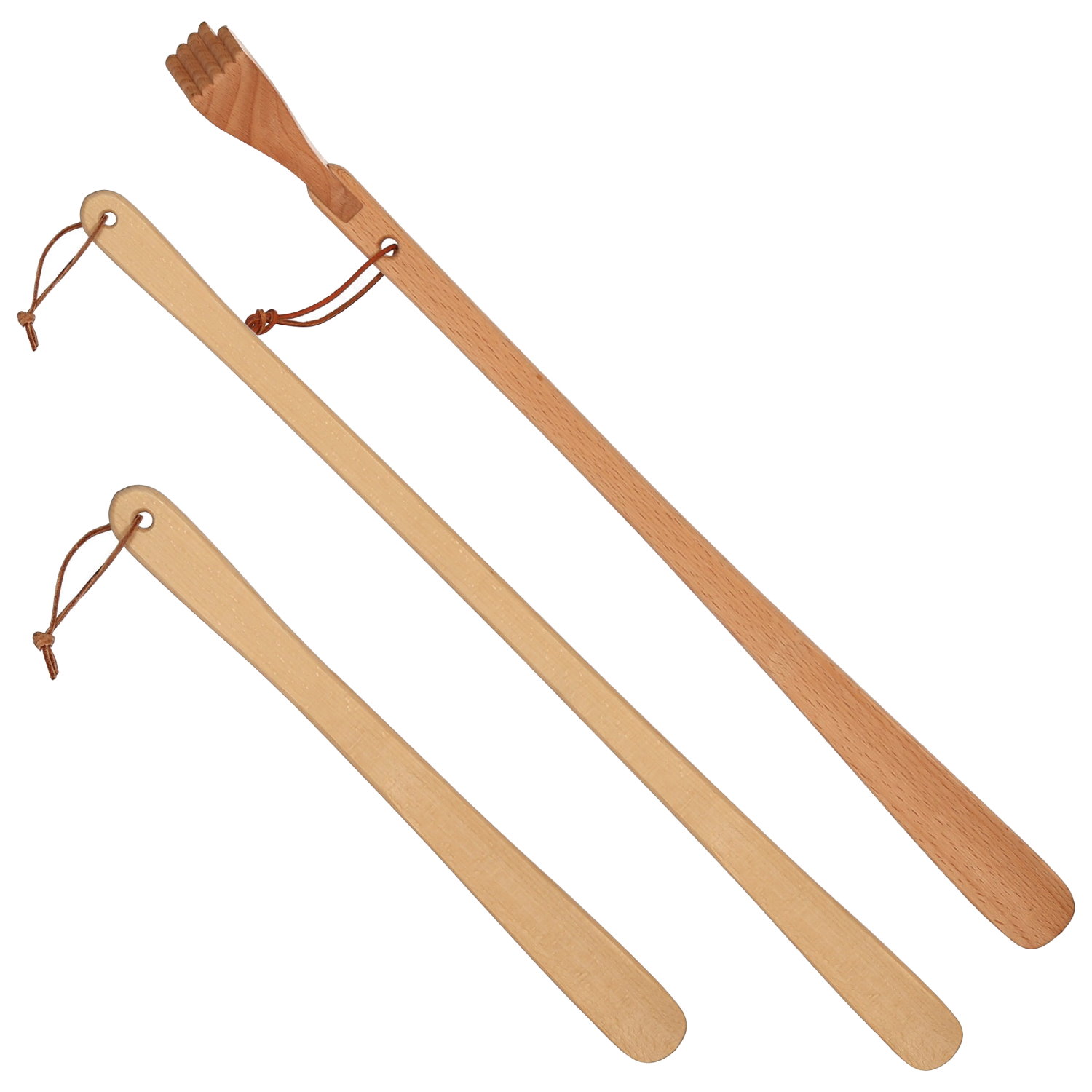 Schuhlöffel Schuhanzieher mit Rückenkratzer