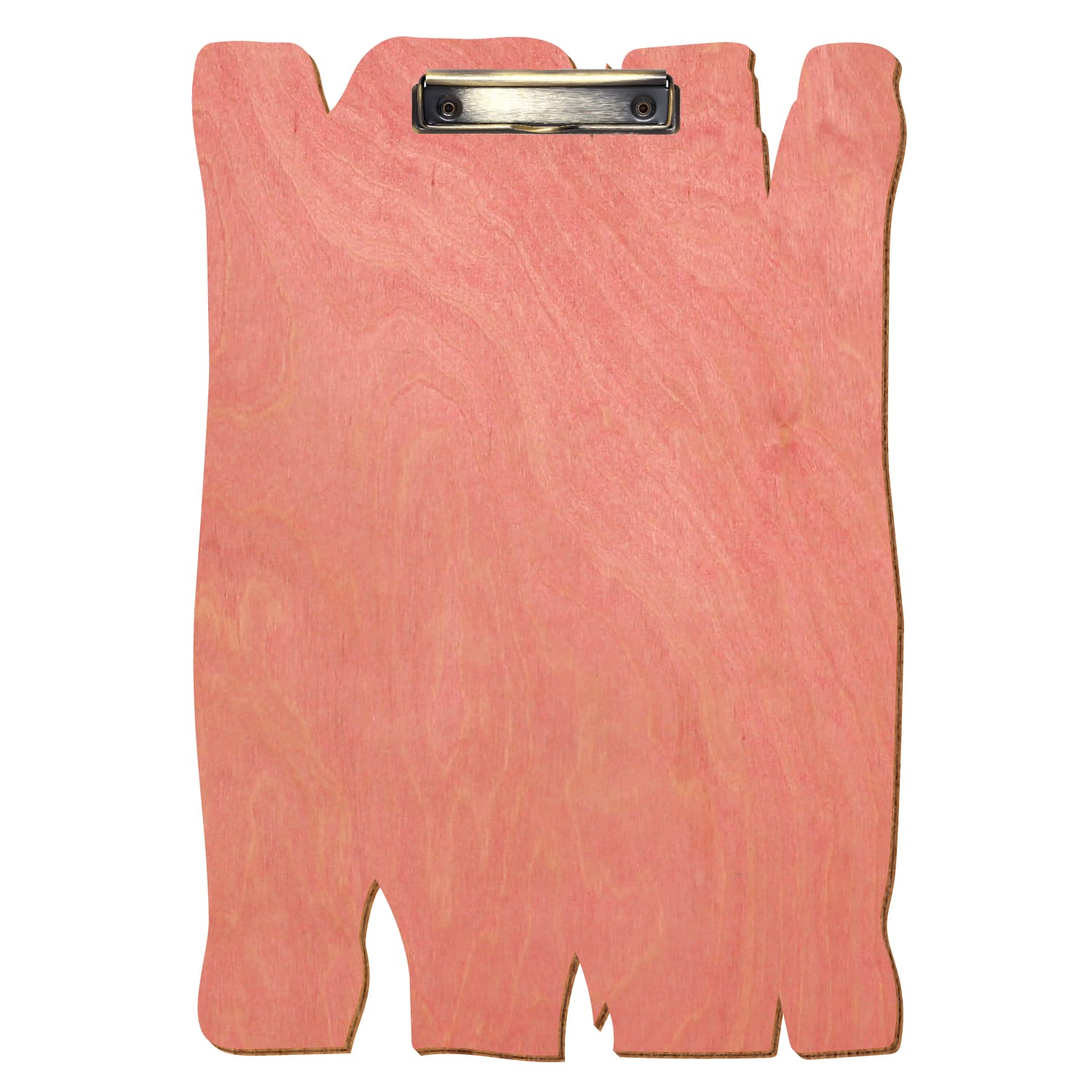 Klemmbrett Holzbrettform Rosa A3 hochkant Bügelklemme antik