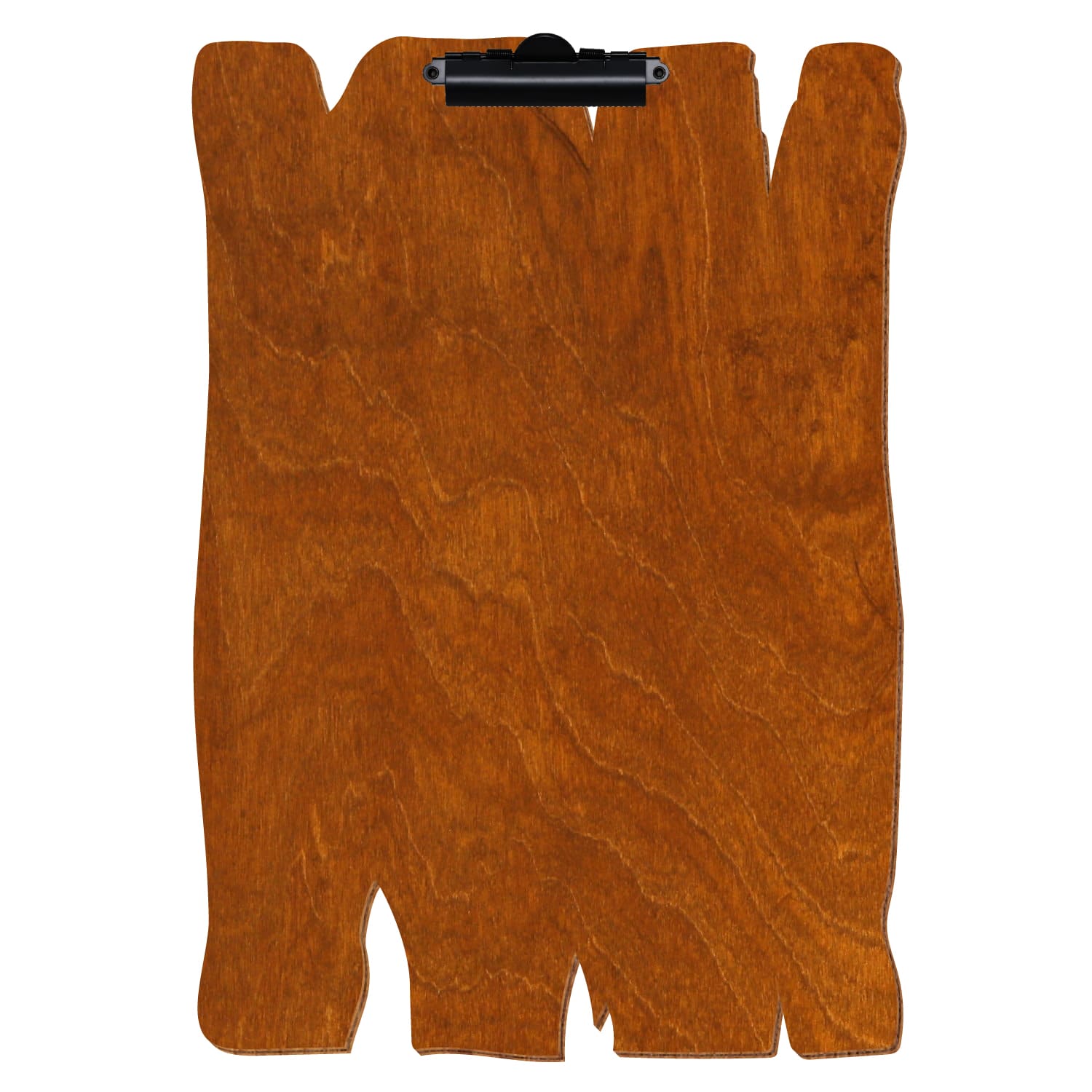 Klemmbrett Holzbrettform Rum A3 hochkant Zahnklemme schwarz