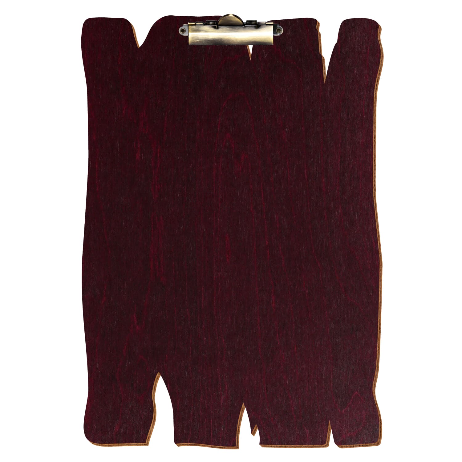 Klemmbrett Holzbrettform Violett A3 hochkant Zahnklemme antik