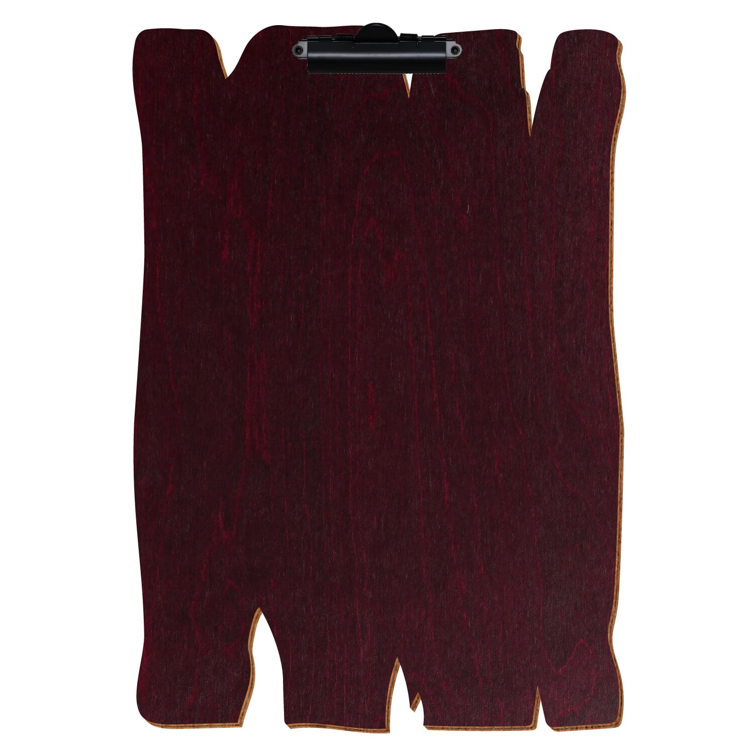 Klemmbrett Holzbrettform Violett A3 hochkant Zahnklemme schwarz