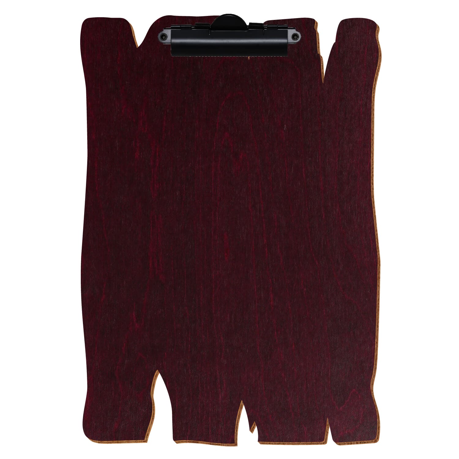 Klemmbrett Holzbrettform Violett A4 hochkant Zahnklemme schwarz