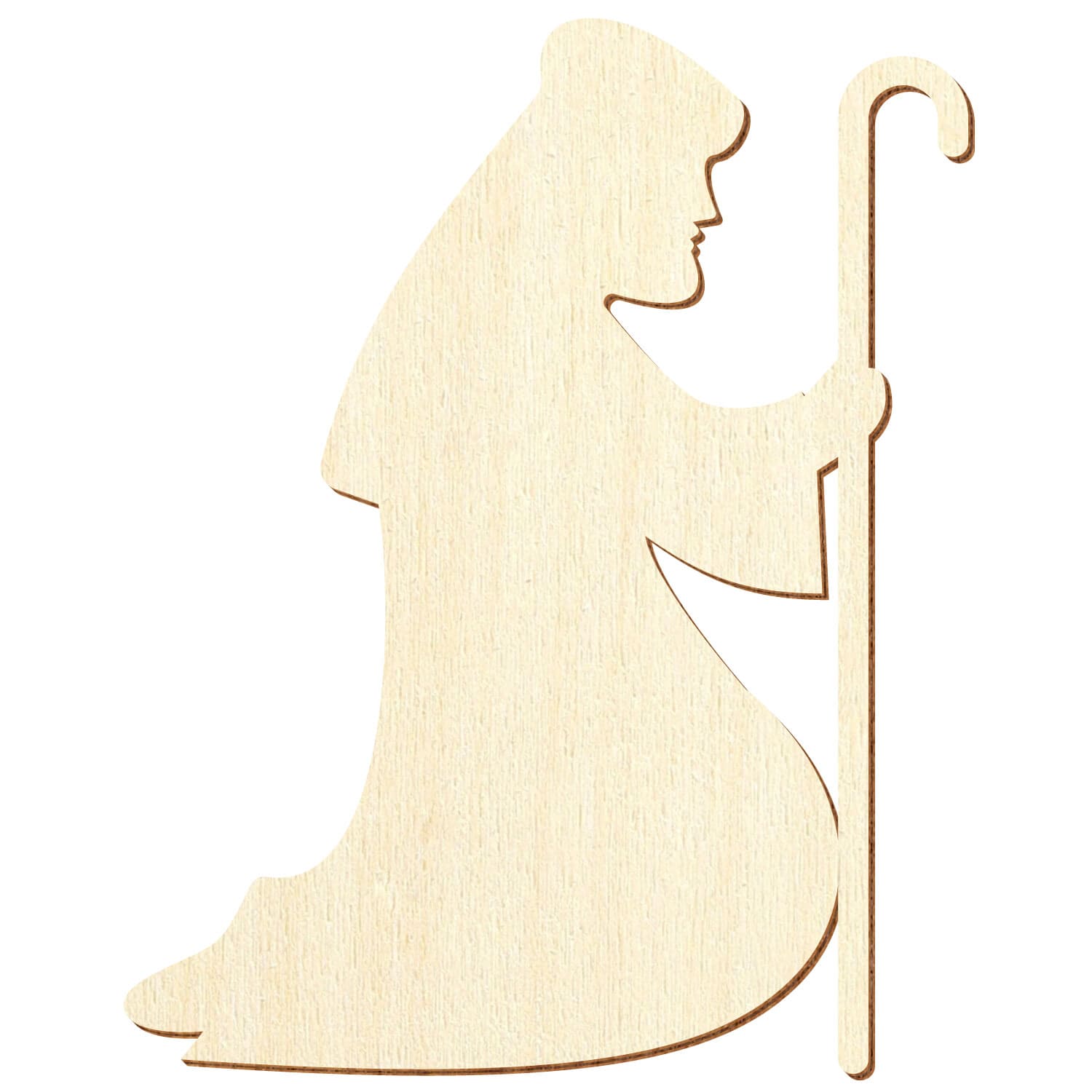 Krippenfigur Betender Josef V1 Holz Zuschnitt 5-50cm
