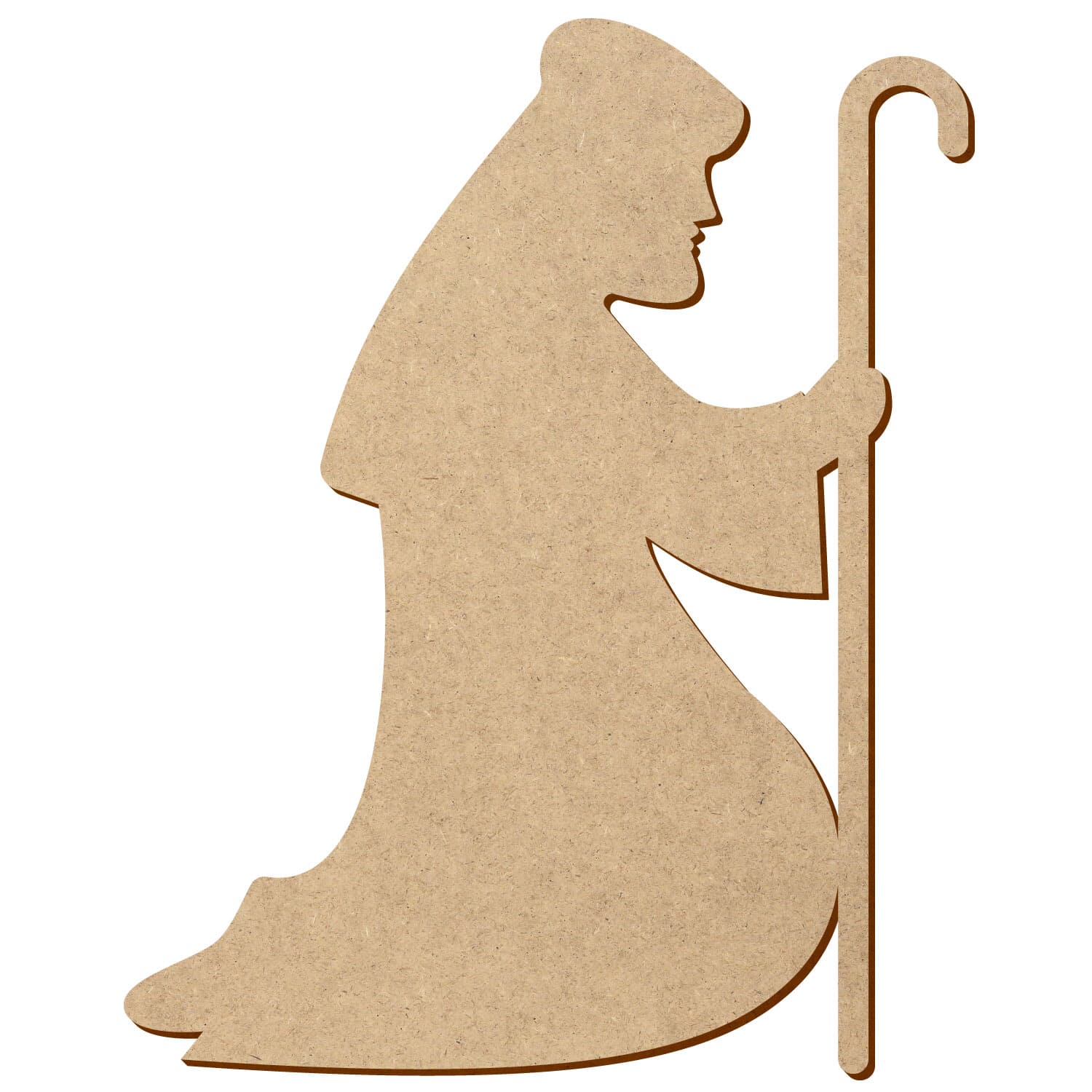 Krippenfigur Betender Josef V1 MDF Zuschnitt 5-50cm
