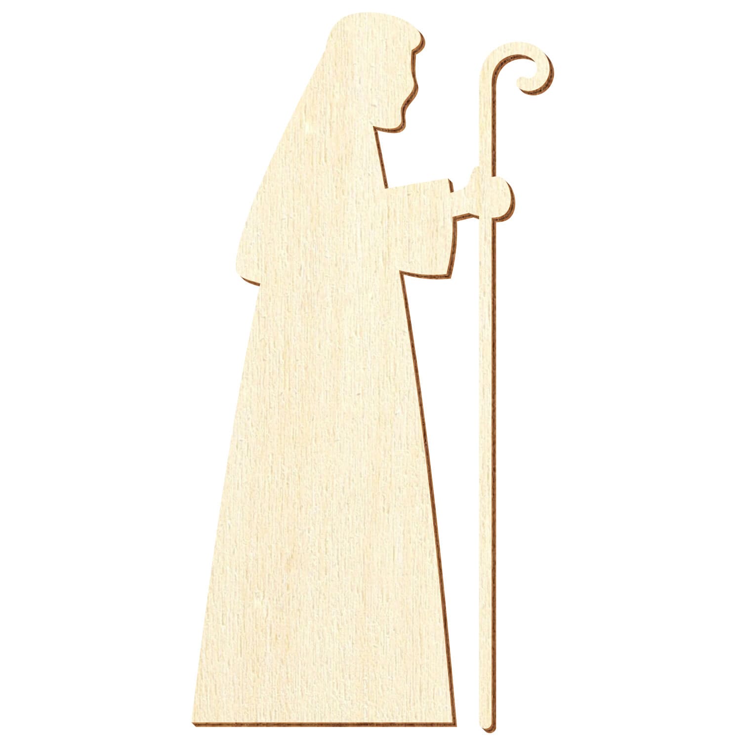 Krippenfigur Betender Josef V2 Holz Zuschnitt 5-50cm