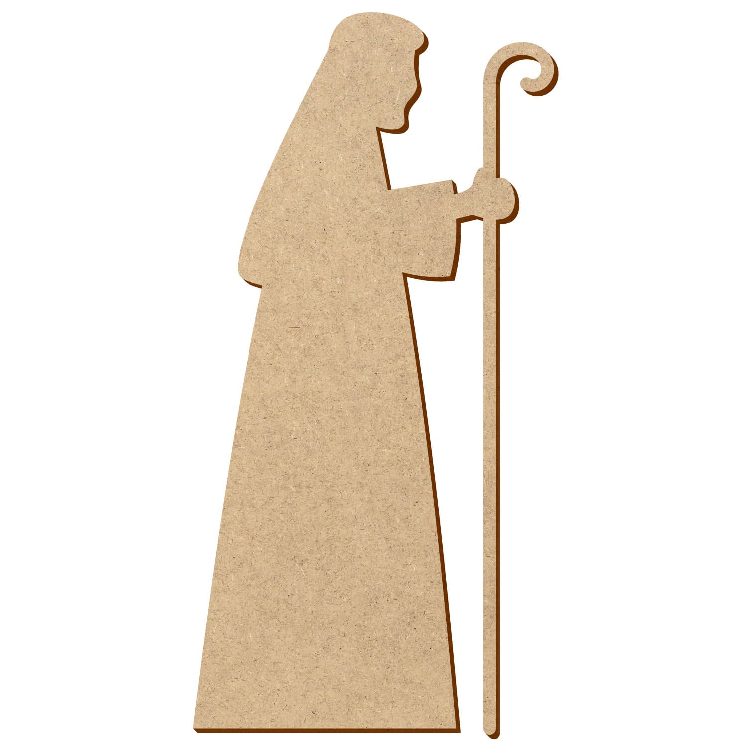 Krippenfigur Betender Josef V2 MDF Zuschnitt 5-50cm