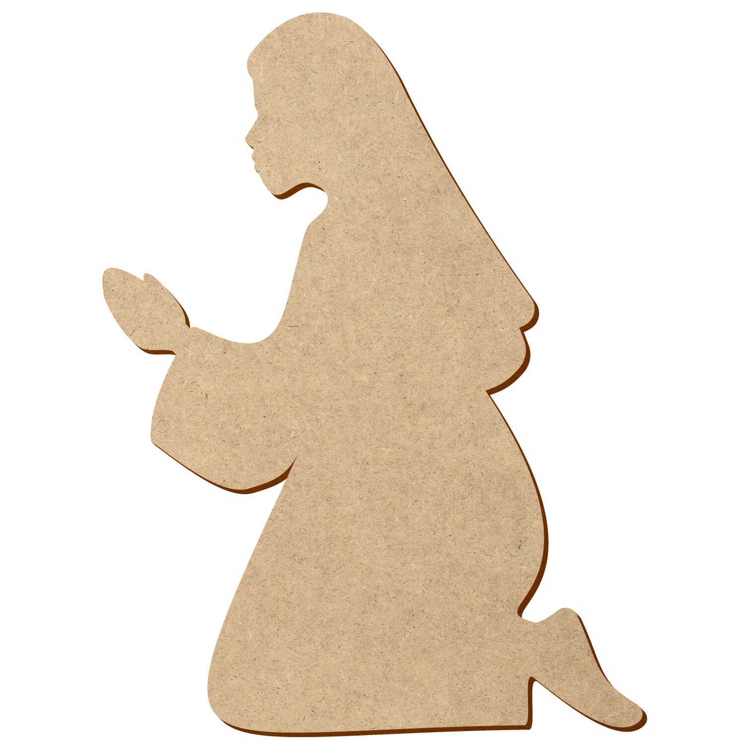 Krippenfigur Betende Maria V1 MDF Zuschnitt 5-50cm