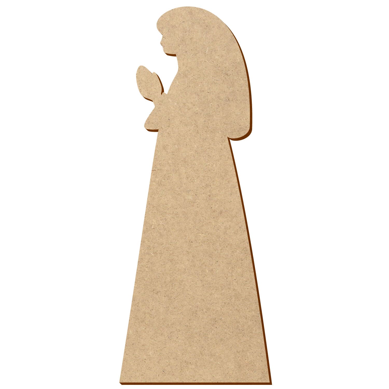 Krippenfigur Betende Maria V2 MDF Zuschnitt 5-50cm