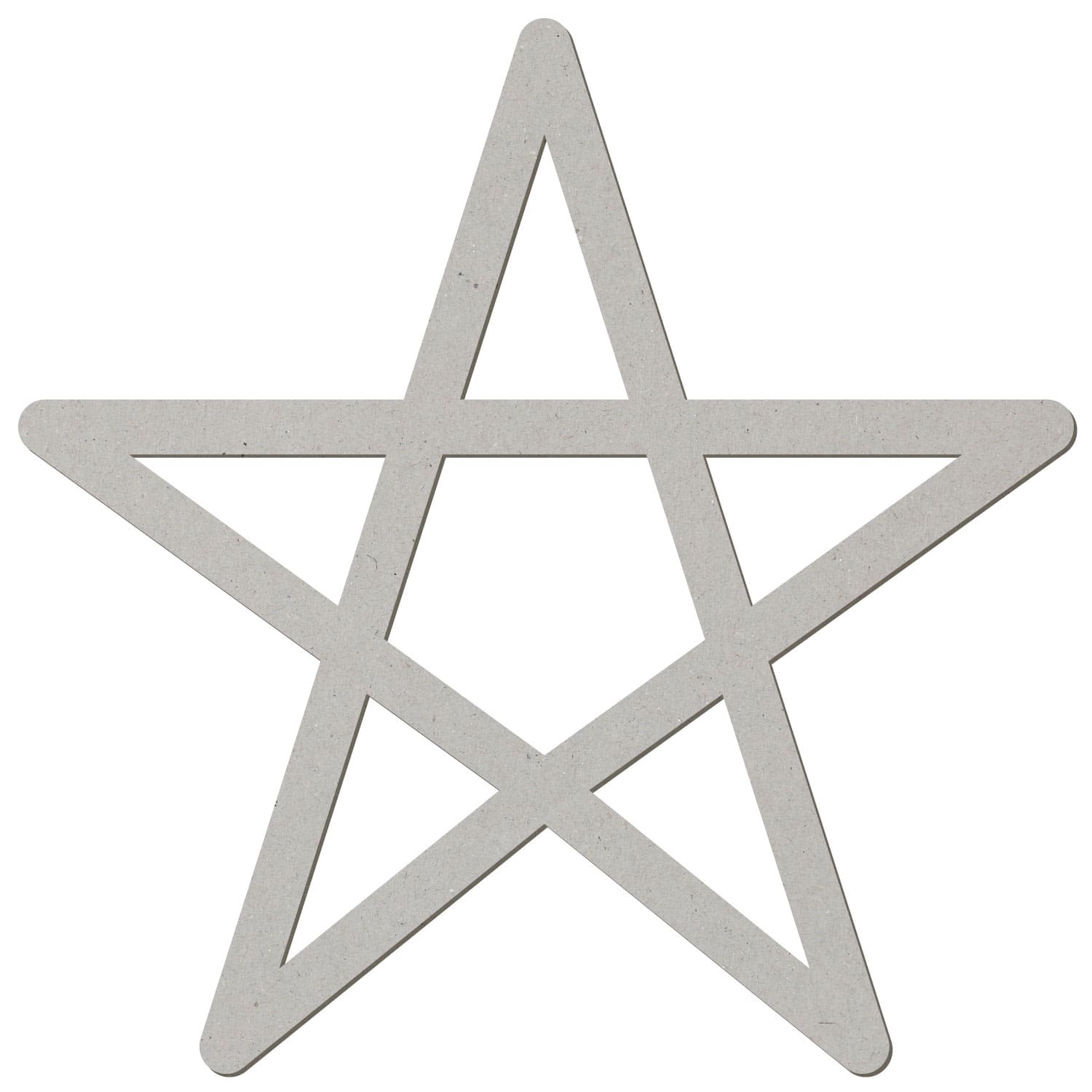 Pentagramm Pappe Zuschnitt 5-50cm