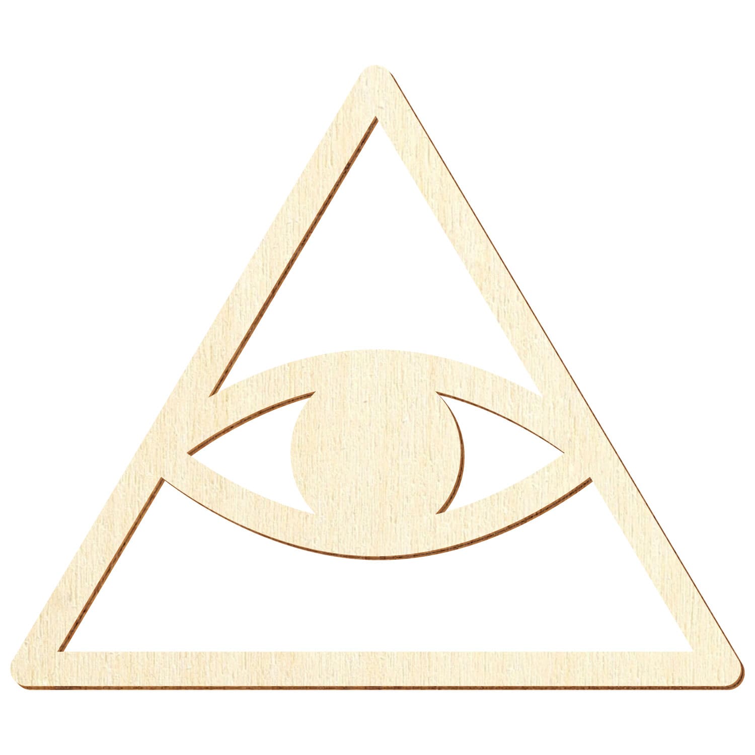 Allsehendes Auge Caodaismus Holz Zuschnitt 5-50cm