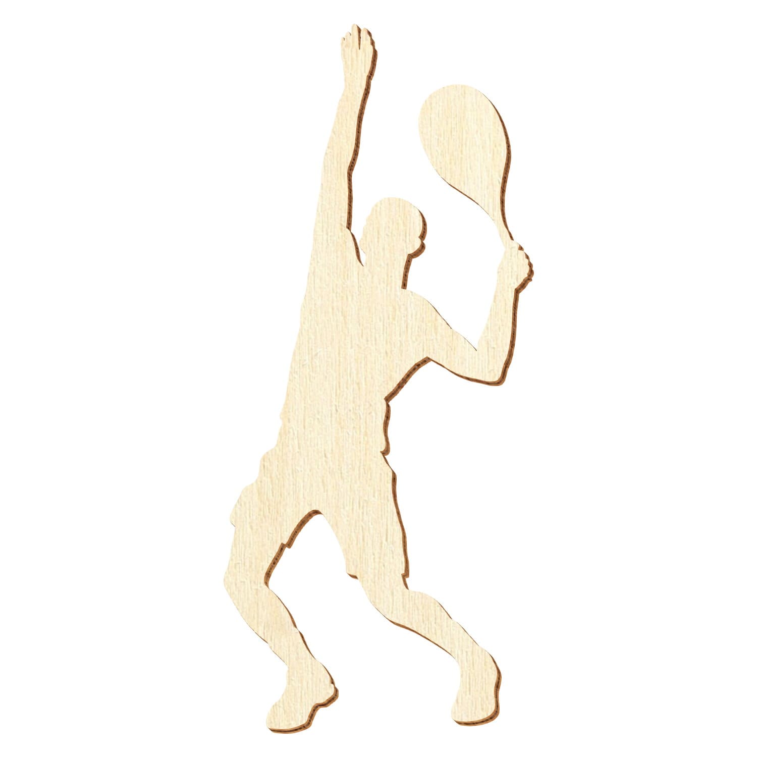 Tennis Spieler 1 Holz Zuschnitt 5-50cm
