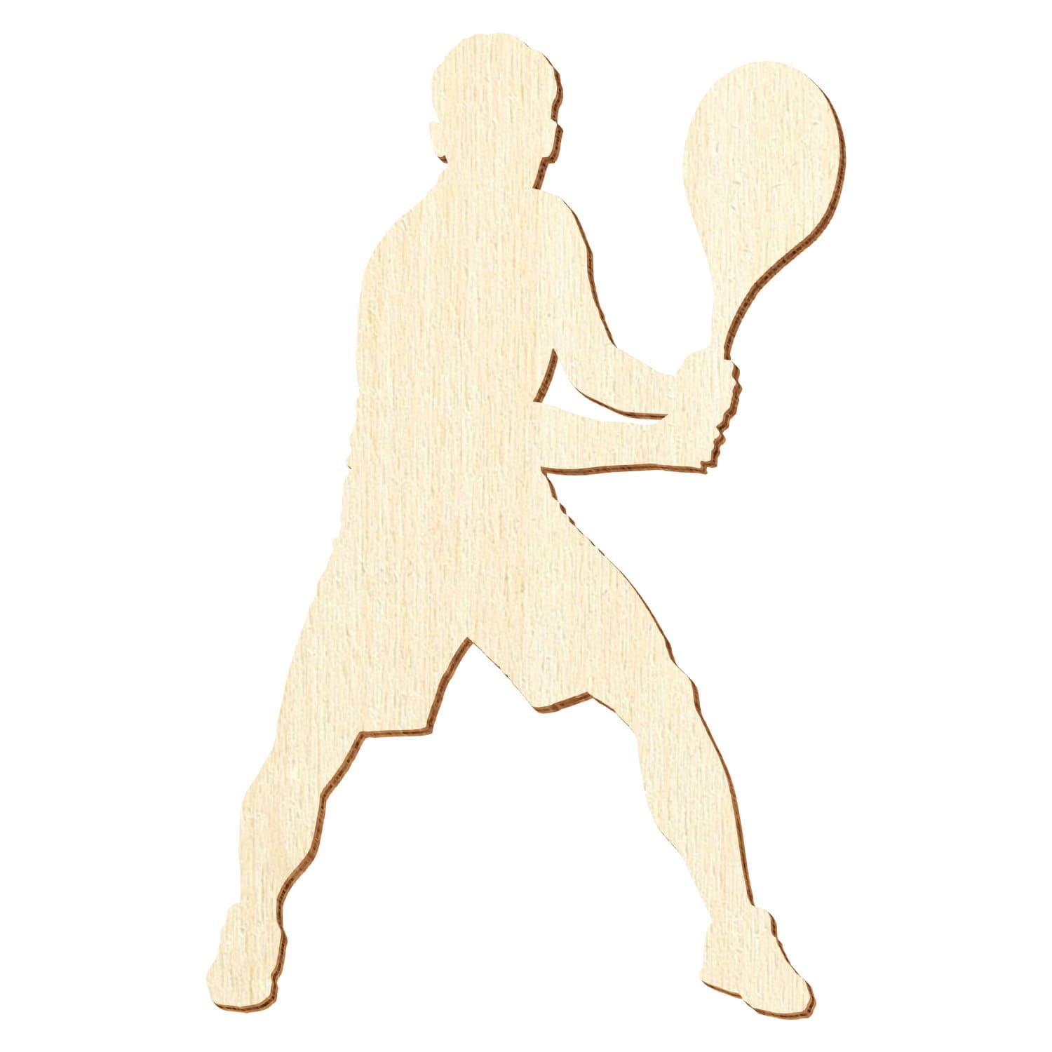 Tennis Spieler 2 Holz Zuschnitt 5-50cm
