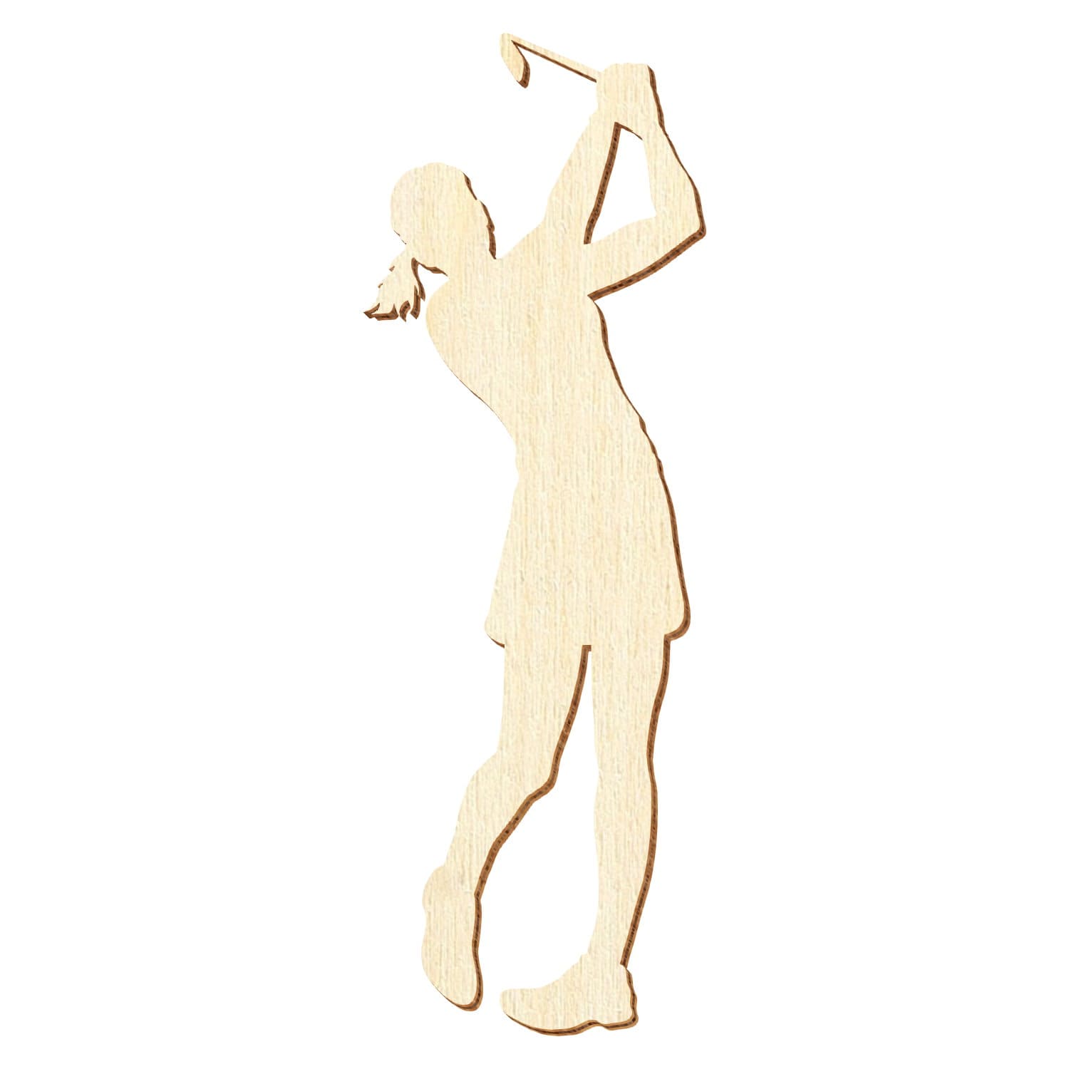 Golf Spielerin Golferin 4 Holz Zuschnitt 5-50cm