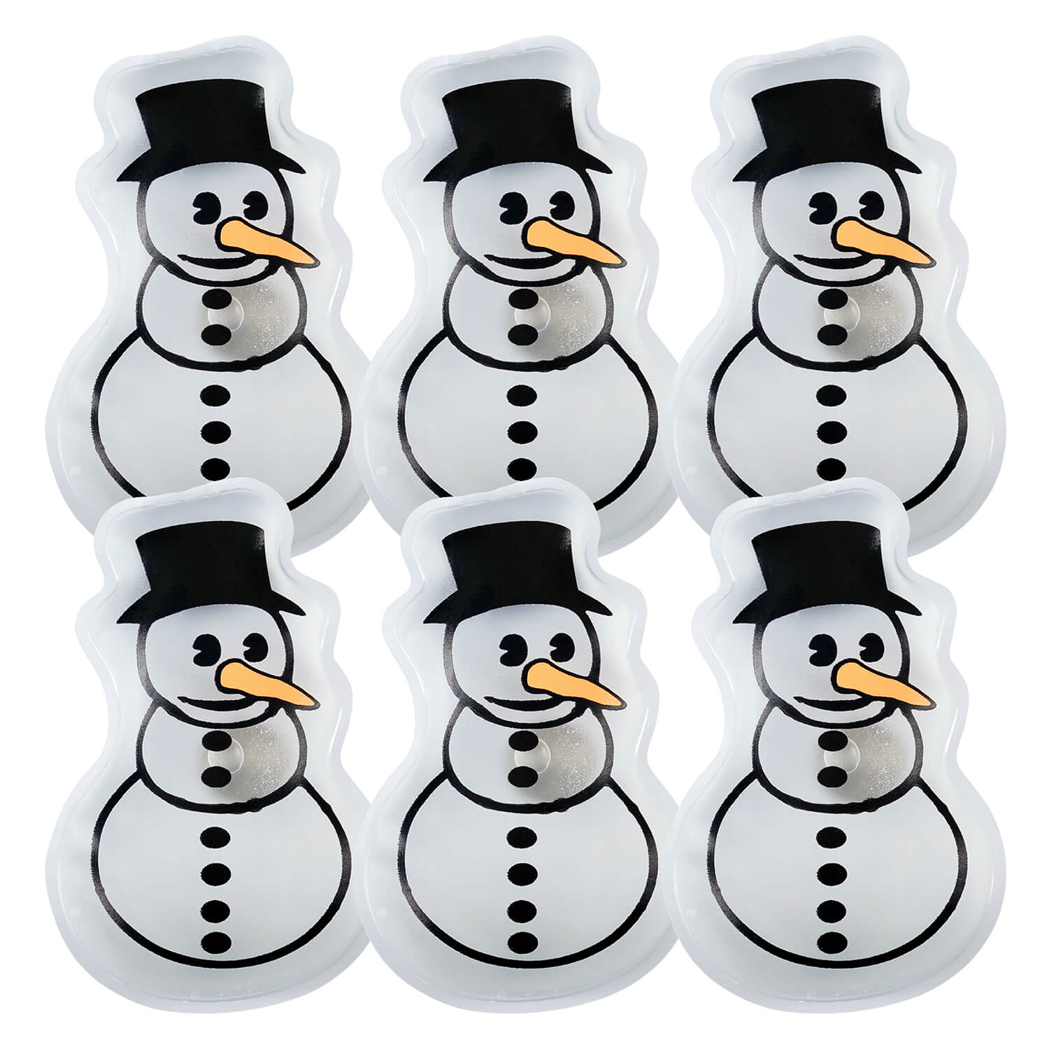 Taschenwärmer 6er Set - Schneemann
