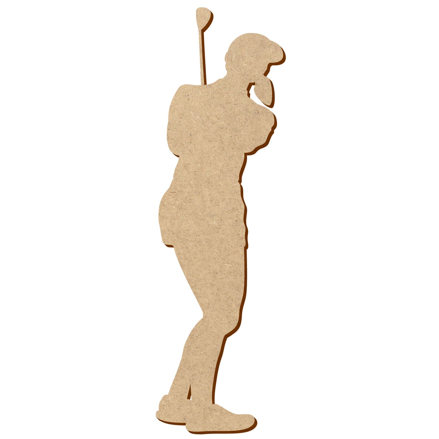 Golf Spielerin Golferin 1 MDF Zuschnitt 5-50cm