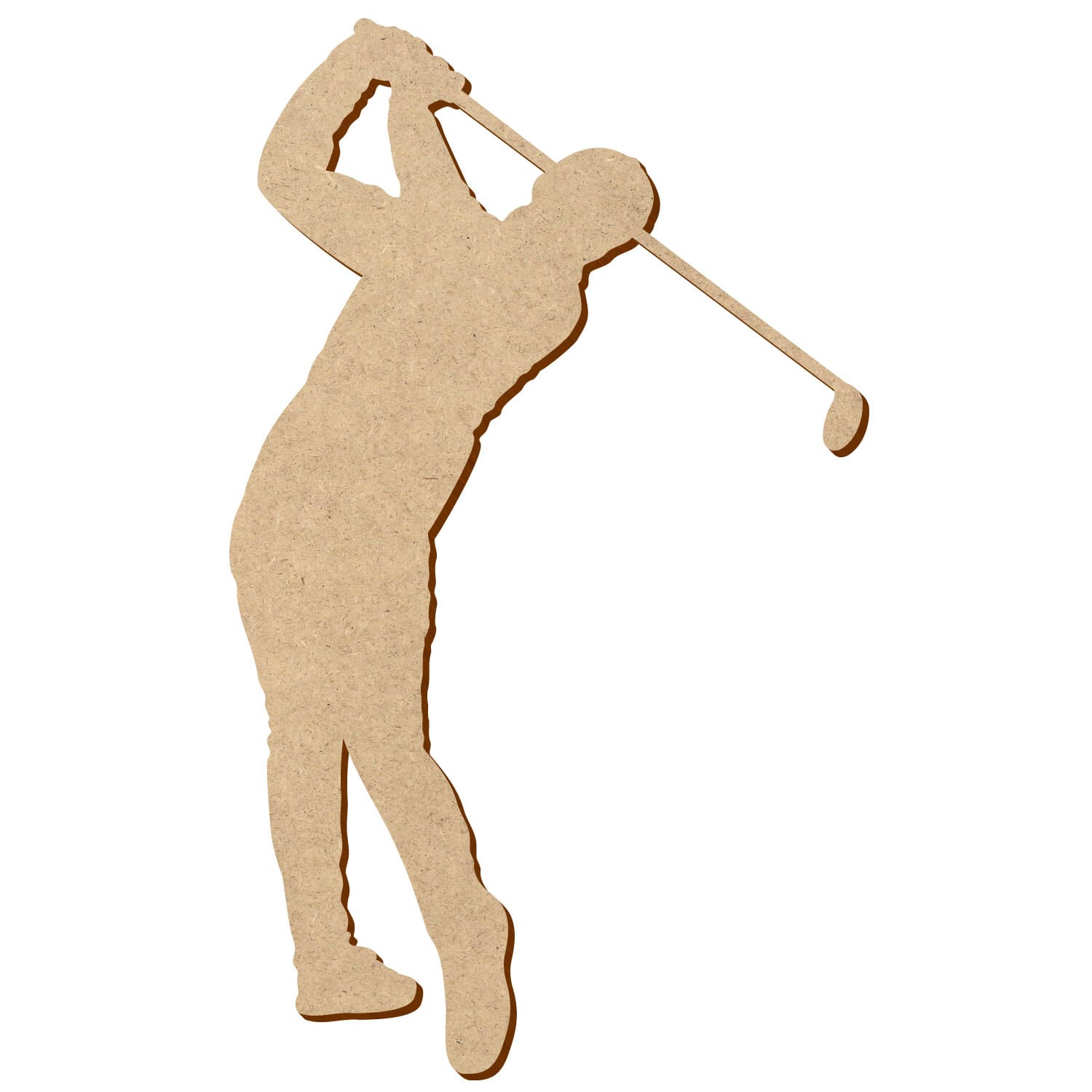 Golf Spieler Golfer 6 MDF Zuschnitt 5-50cm