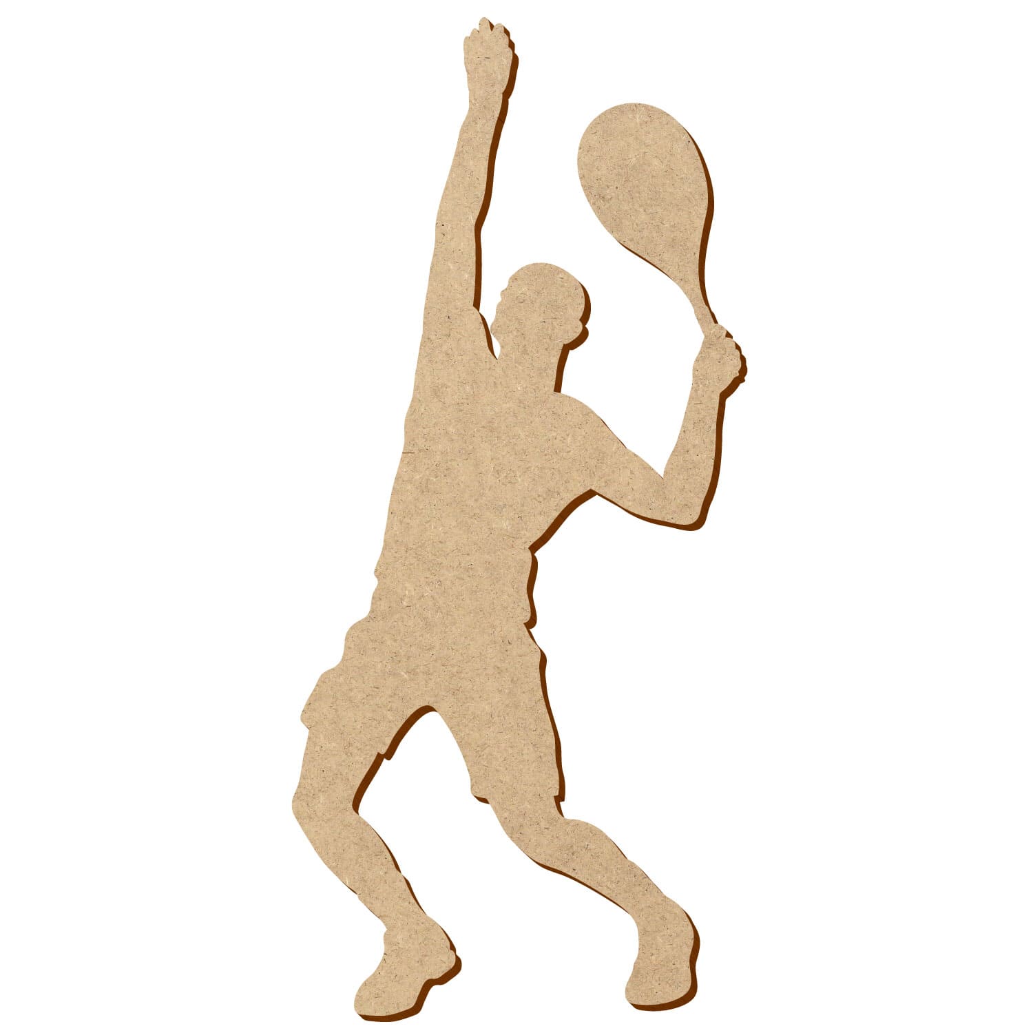 Tennis Spieler 1 MDF Zuschnitt 5-50cm