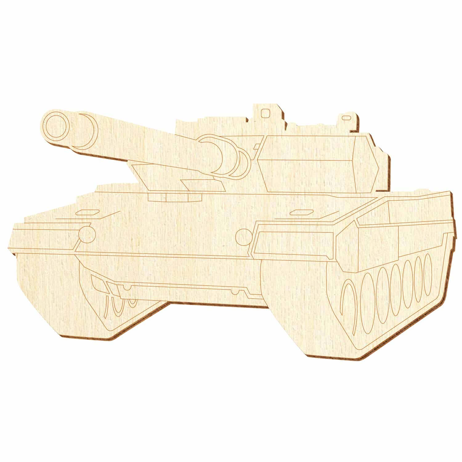 Holz Panzer V2 - Deko Basteln 5-50cm