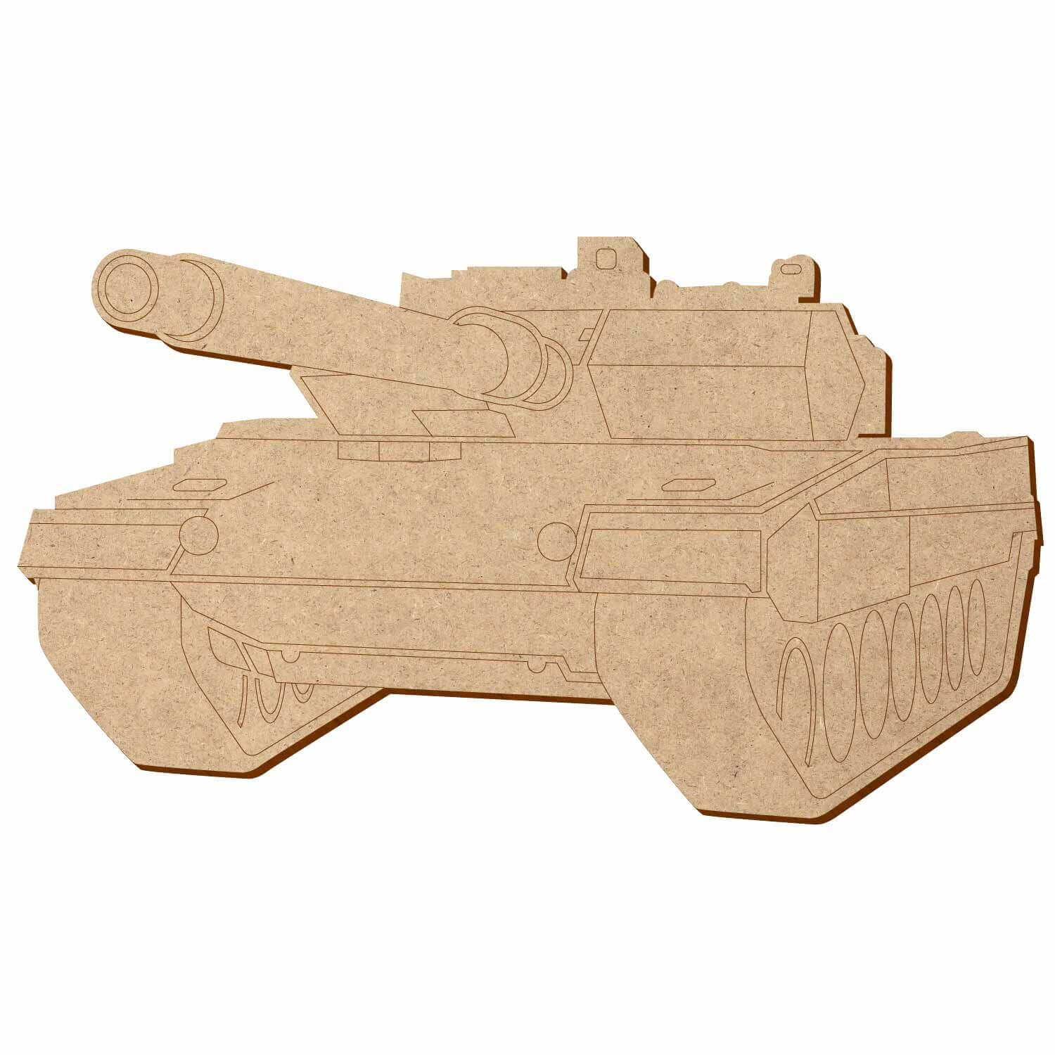 MDF Panzer V2 - Deko Basteln 5-50cm