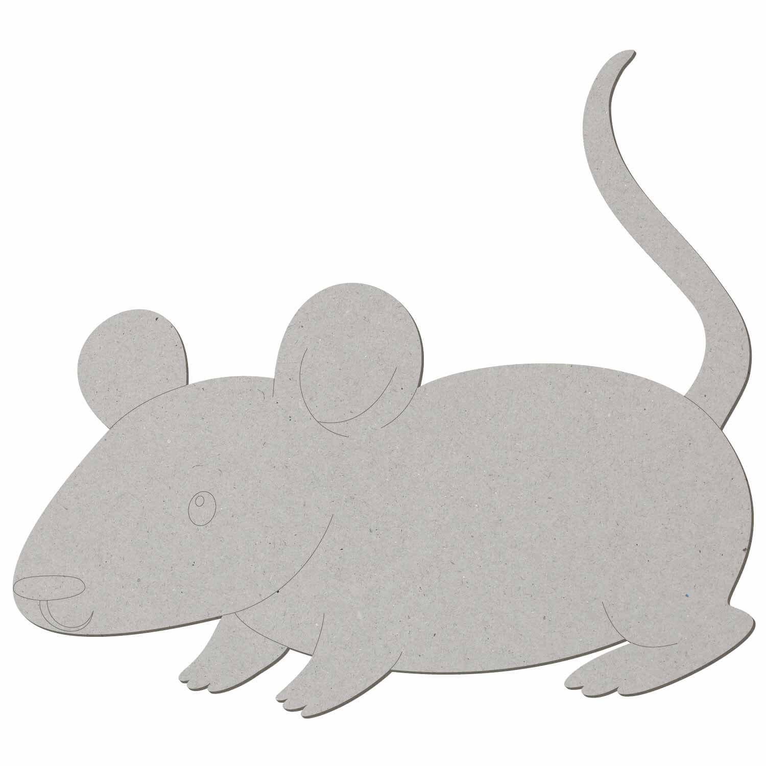Ratte V2 Pappe Zuschnitt 3-50cm
