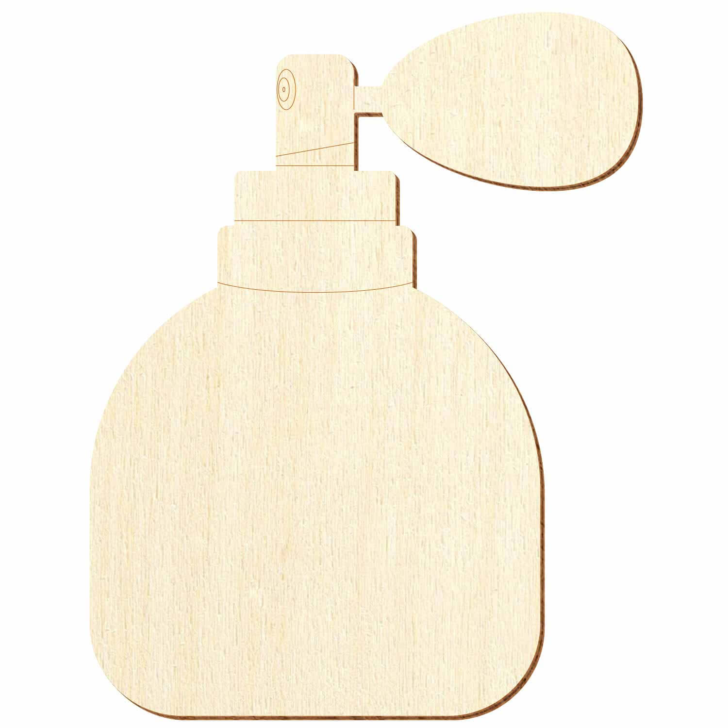 Flacon Parfümflasche Holz Zuschnitt 3-50cm