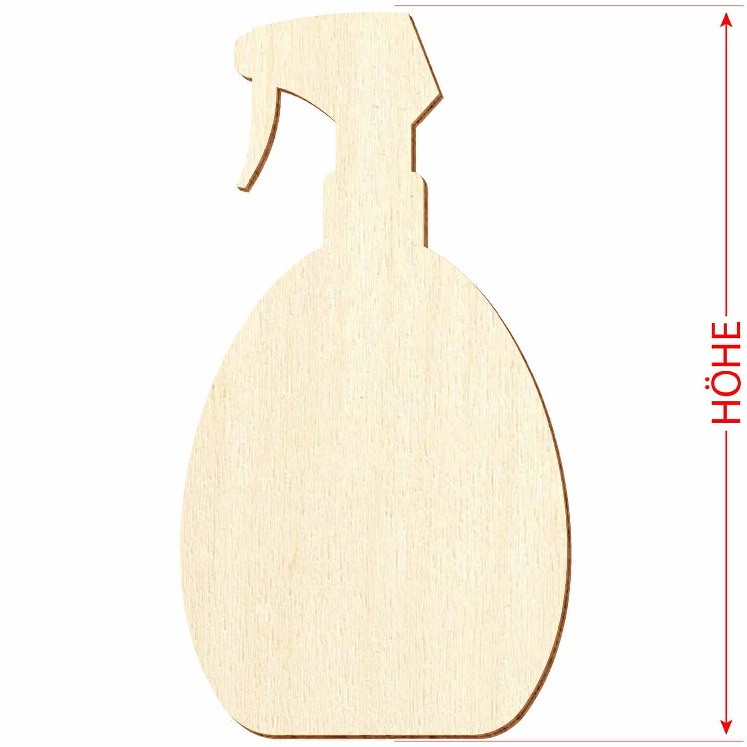 Holz Sprühflasche - Deko Basteln 3-50cm Größe