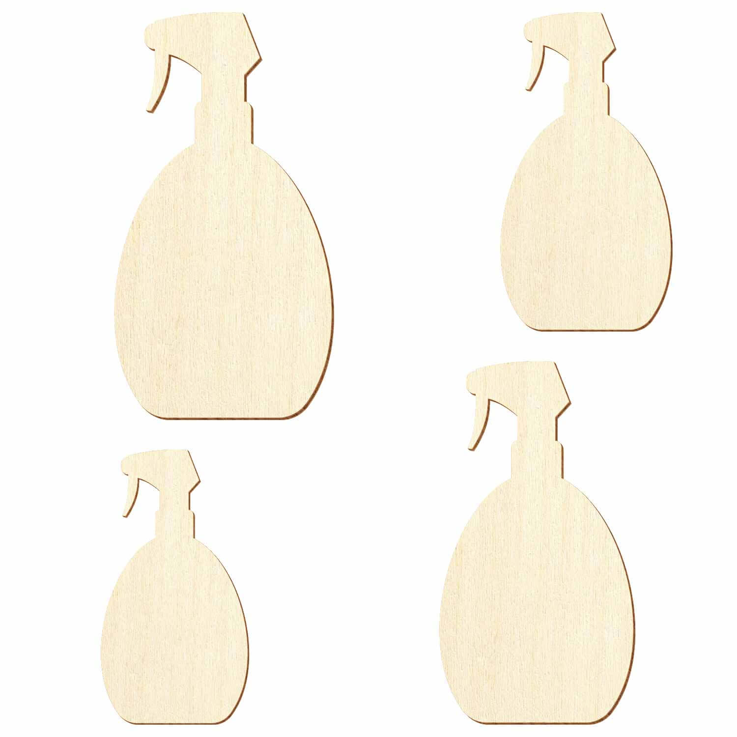Holz Sprühflasche - Deko Basteln 3-50cm Gruppenbild