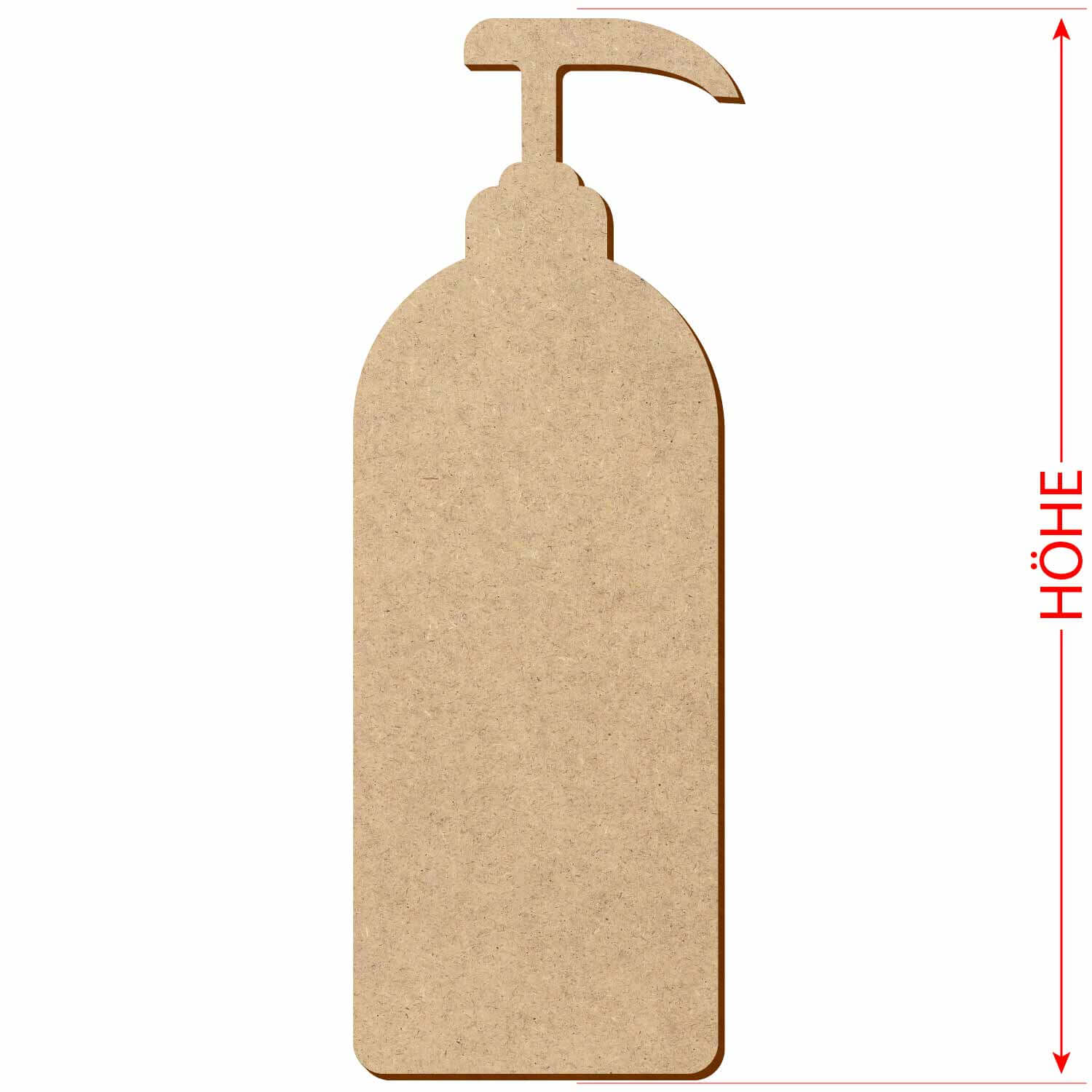 MDF Seifenspender - 3-50 cm Deko Basteln Größe
