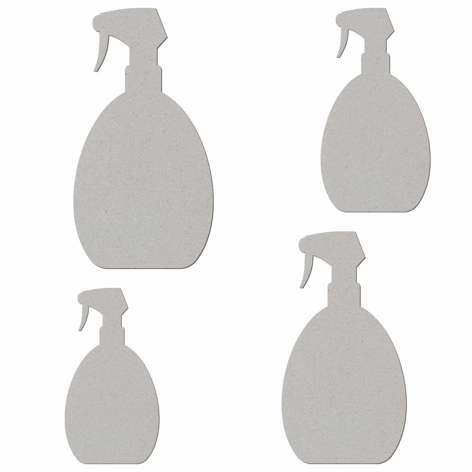 Pappe Sprühflasche- Deko Basteln 3-50cm Gruppenbild