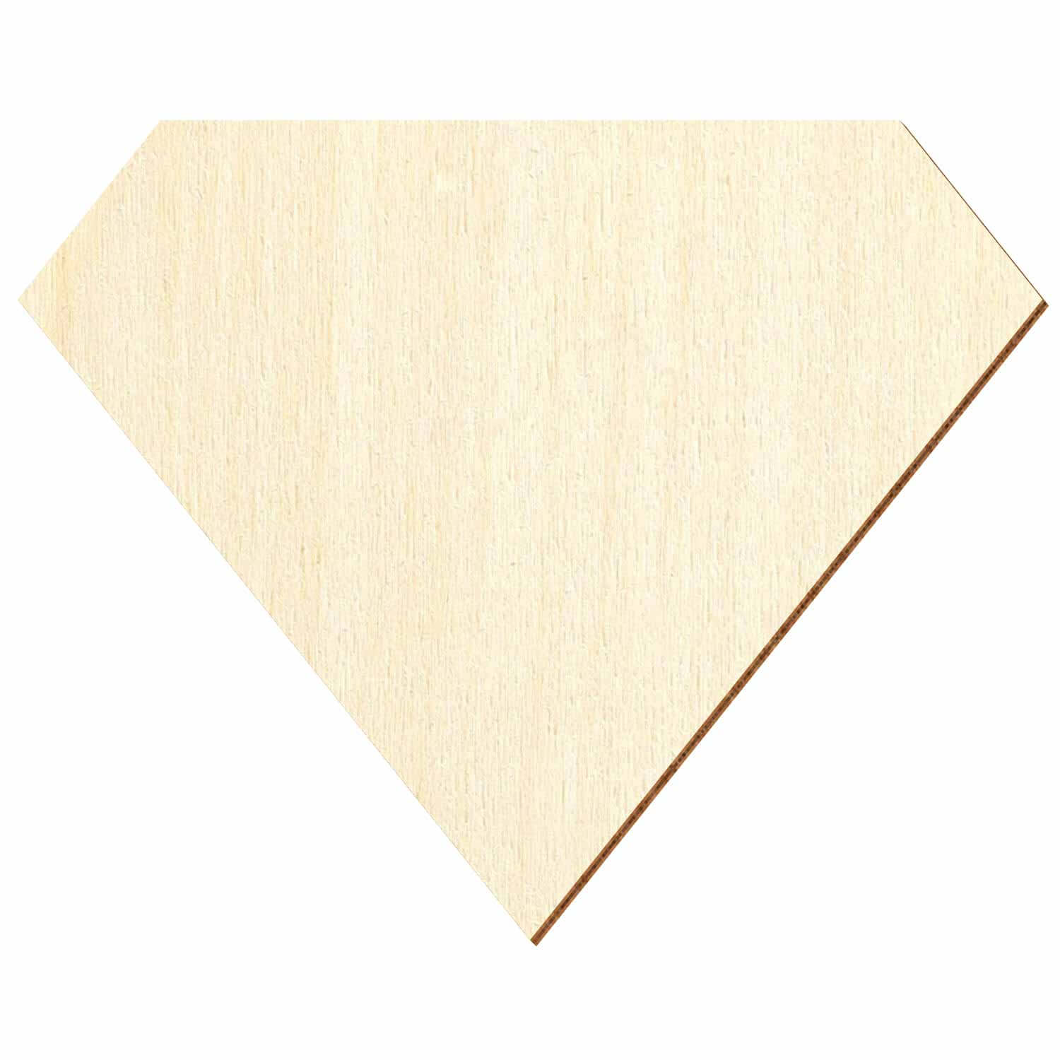Holz Diamant - Zuschnitt 3-50cm Deko Basteln