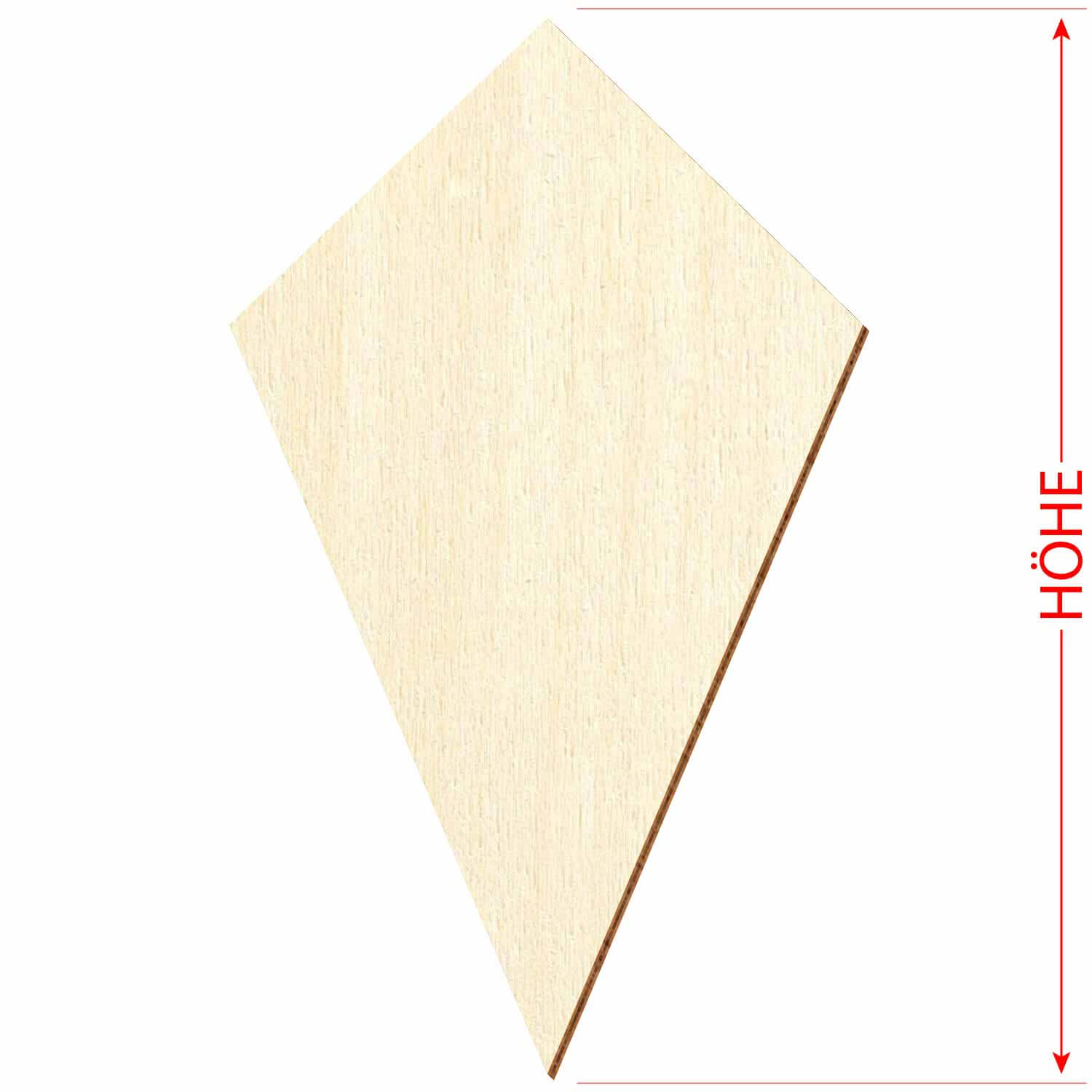 Holz Drachen - Zuschnitt 3-50cm Deko Basteln Größe