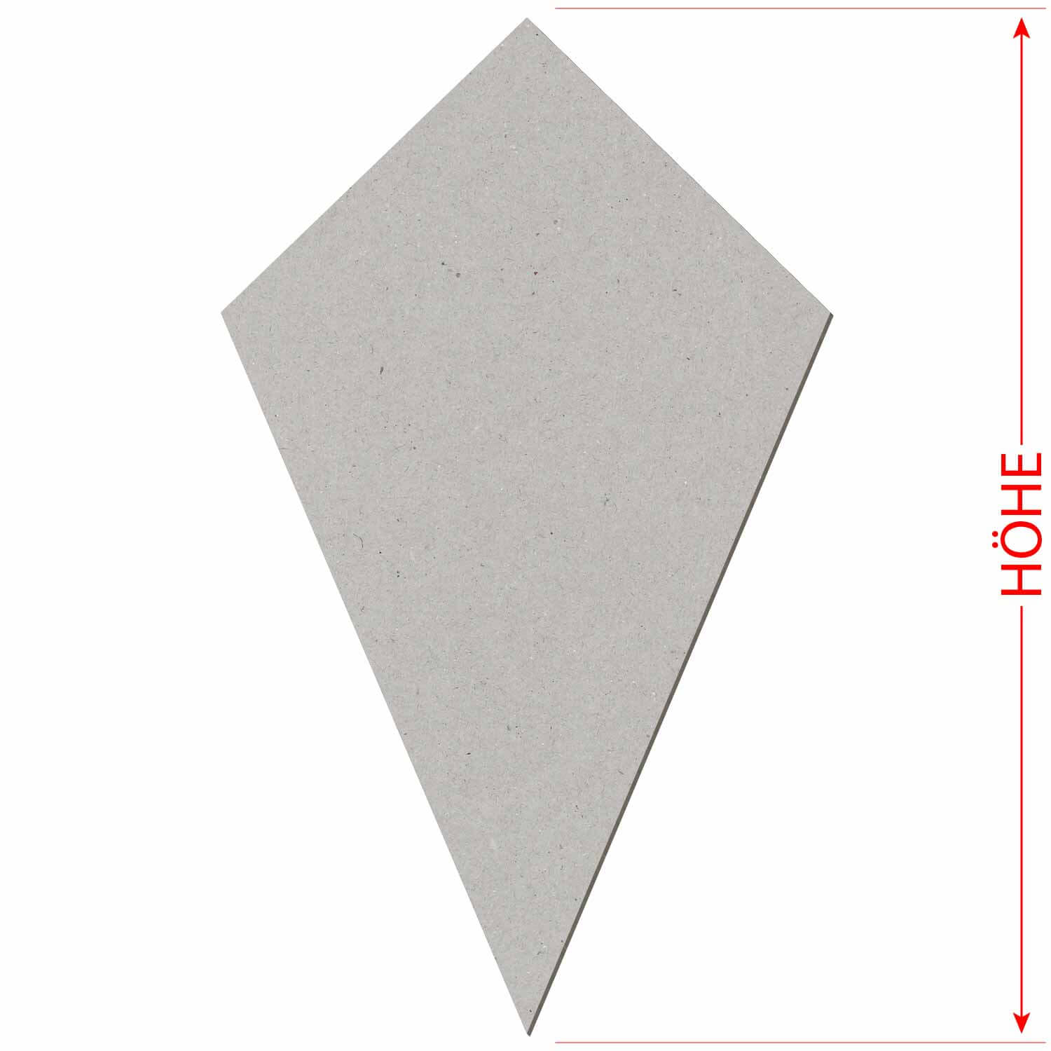 Pappe Drachen- Zuschnitt 3-50cm Deko Basteln Größe