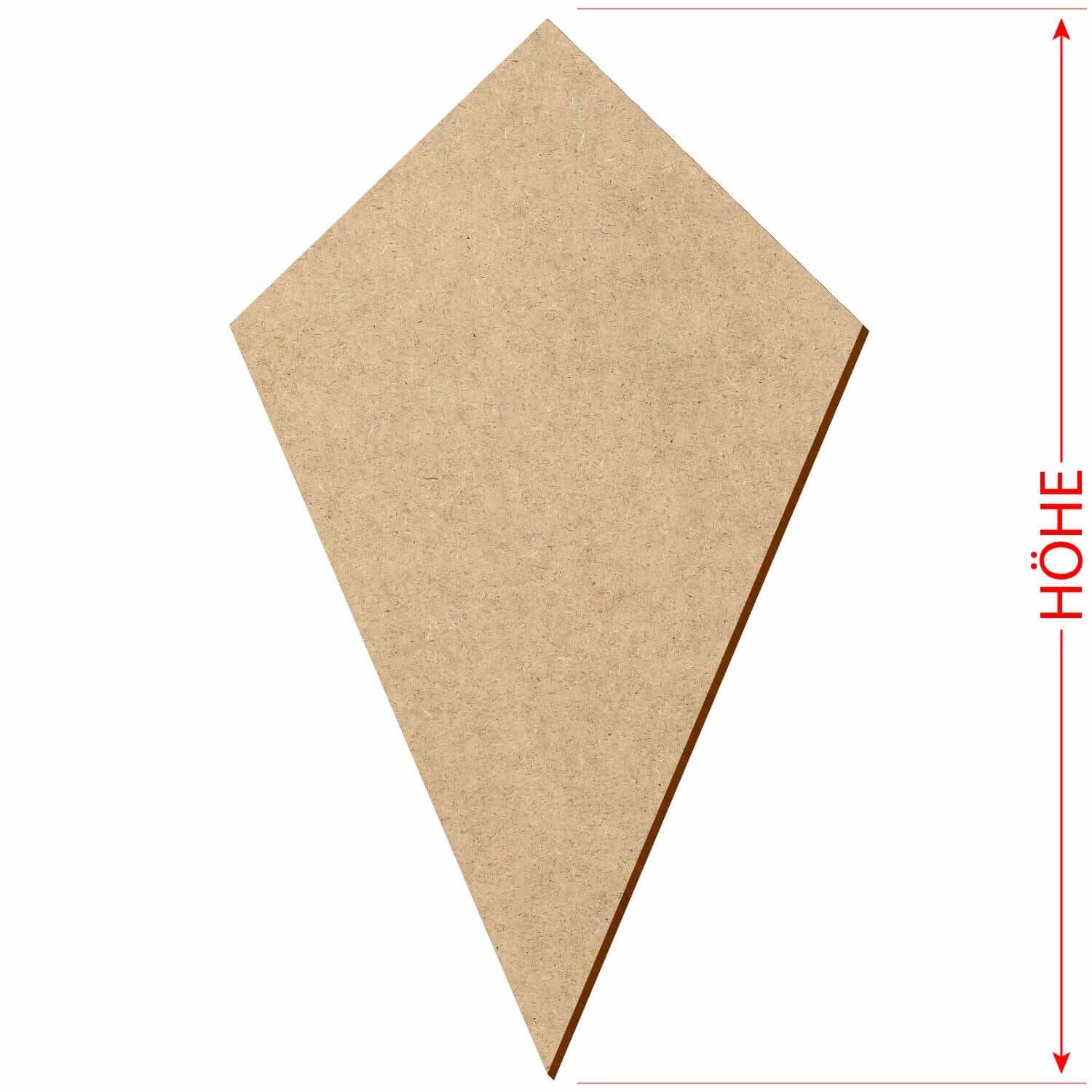 MDF Drachen- Zuschnitt 3-50cm Deko Basteln Größe