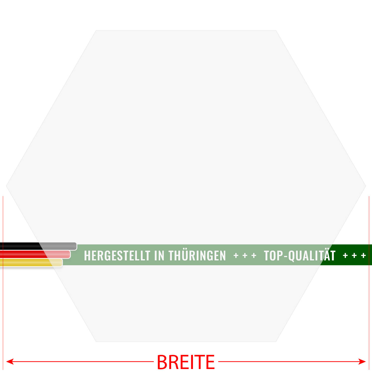 Plexiglas® Zuschnitt - Hexagon/Sechseck Farblos transparent - Basteln Deko 3-50cm Größe