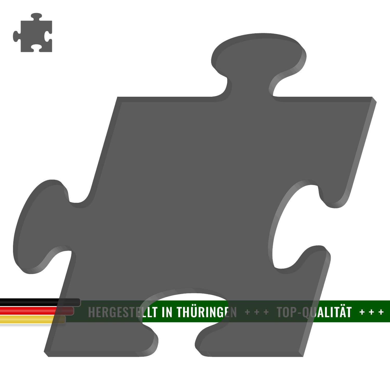 Plexiglas® Zuschnitt - Puzzle Dunkelgrau transparent - Basteln Deko 3-50cm