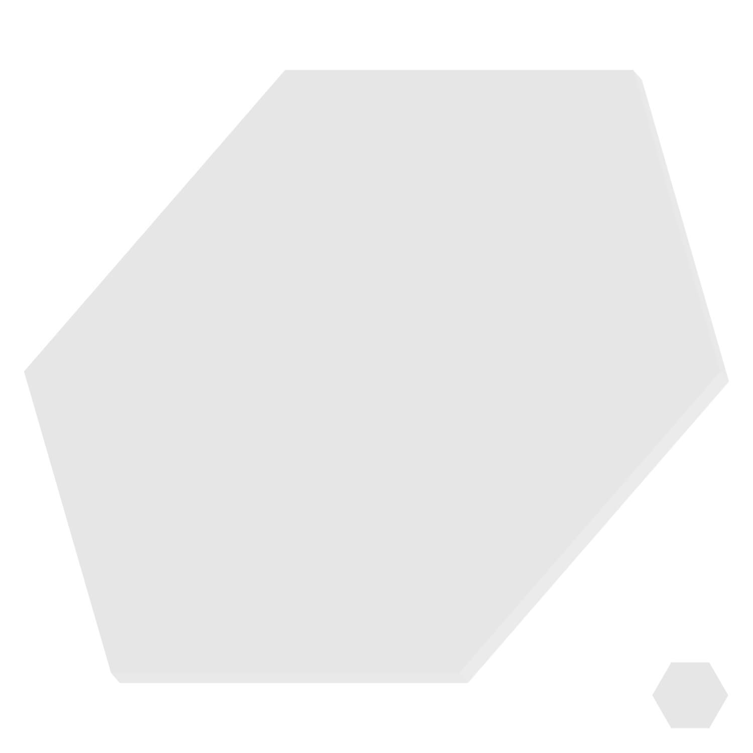Plexiglas® Zuschnitt - Hexagon/Sechseck Grau - Basteln Deko 3-50cm