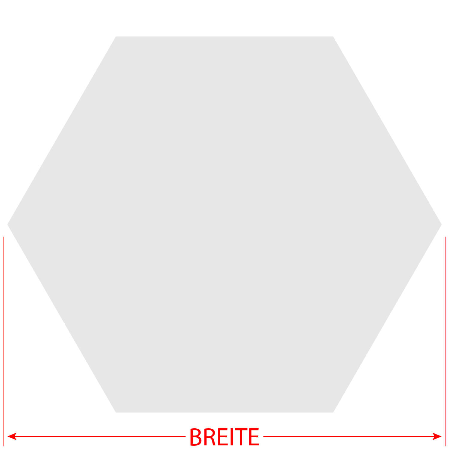 Plexiglas® Zuschnitt - Hexagon/Sechseck Grau - Basteln Deko 3-50cm Größe