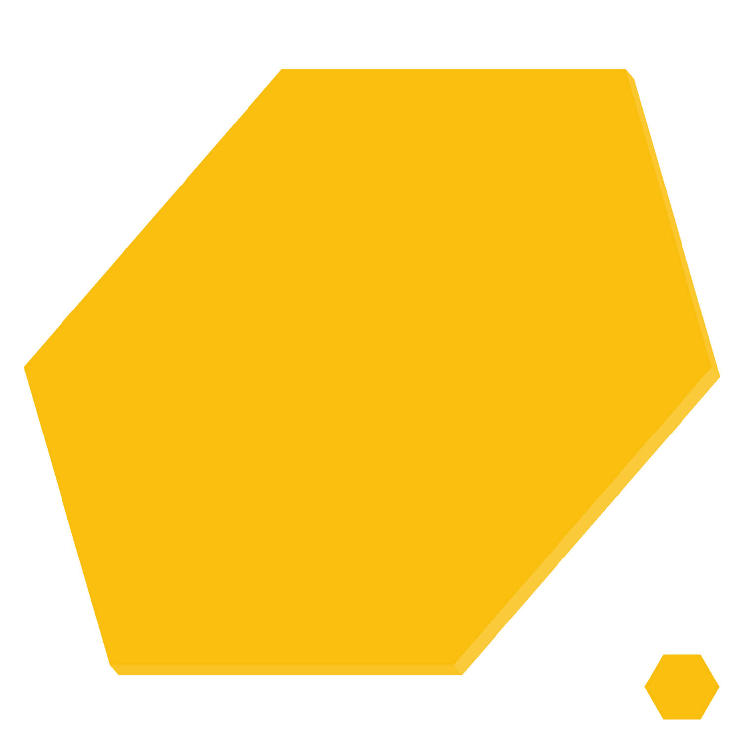 Plexiglas® Zuschnitt - Hexagon/Sechseck Gelb - Basteln Deko 3-50cm